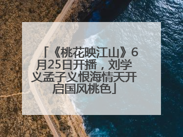 《桃花映江山》6月25日开播，刘学义孟子义恨海情天开启国风桃色