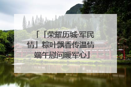「荣耀历城·军民情」粽叶飘香传温情 端午慰问暖军心