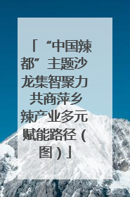 “中国辣都”主题沙龙集智聚力 共商萍乡辣产业多元赋能路径（图）
