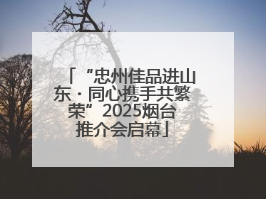 “忠州佳品进山东・同心携手共繁荣”2025烟台推介会启幕