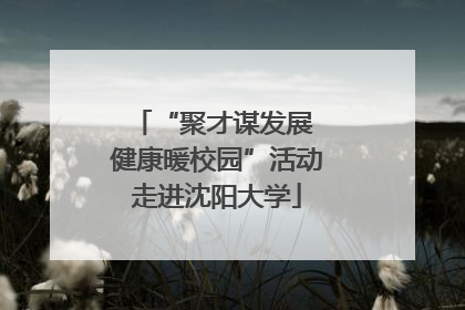“聚才谋发展 健康暖校园”活动走进沈阳大学
