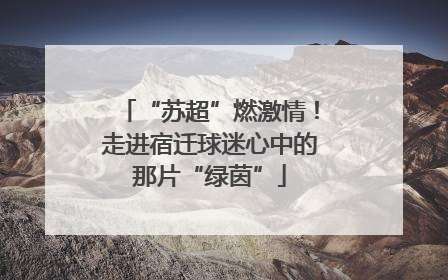 “苏超”燃激情！走进宿迁球迷心中的那片“绿茵”