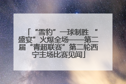 “雪豹”一球制胜 “盛宴”火爆全场——第二届“青超联赛”第二轮西宁主场比赛见闻