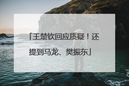 王楚钦回应质疑！还提到马龙、樊振东