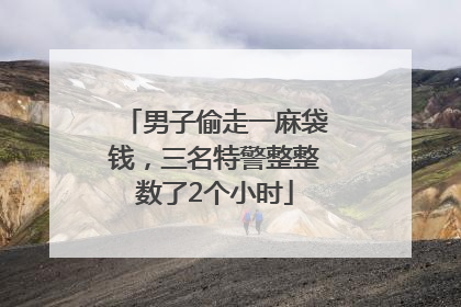 男子偷走一麻袋钱，三名特警整整数了2个小时