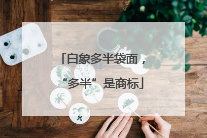 白象多半袋面，“多半”是商标