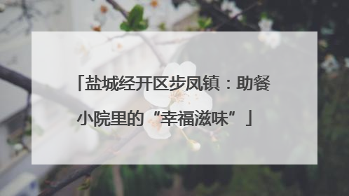 盐城经开区步凤镇：助餐小院里的“幸福滋味”