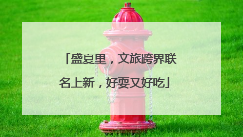 盛夏里，文旅跨界联名上新，好耍又好吃