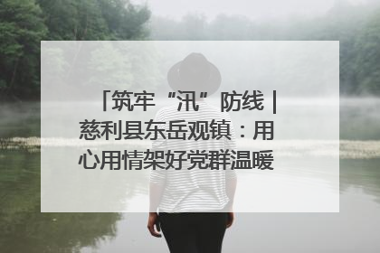 筑牢“汛”防线｜慈利县东岳观镇：用心用情架好党群温暖悠长的“连心桥”