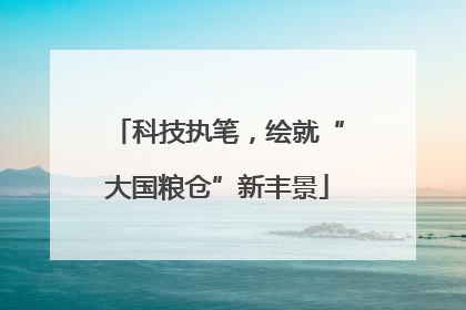 科技执笔，绘就“大国粮仓”新丰景