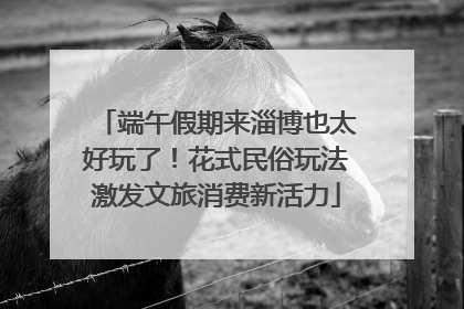 端午假期来淄博也太好玩了！花式民俗玩法激发文旅消费新活力