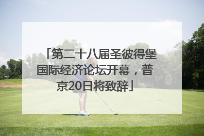 第二十八届圣彼得堡国际经济论坛开幕，普京20日将致辞