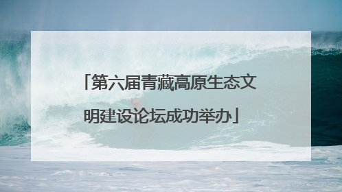第六届青藏高原生态文明建设论坛成功举办