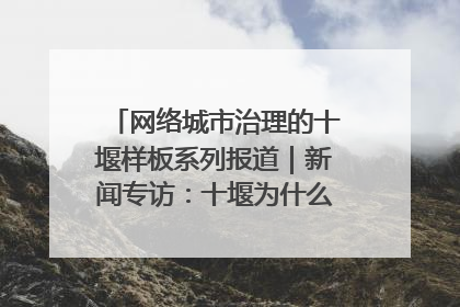 网络城市治理的十堰样板系列报道｜新闻专访：十堰为什么成为“黑马型”城市治理网络维度典型