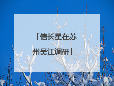信长星在苏州吴江调研