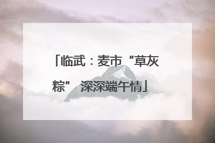 临武：麦市“草灰粽” 深深端午情