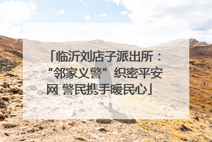 临沂刘店子派出所：“邻家义警”织密平安网 警民携手暖民心