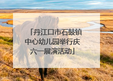 丹江口市石鼓镇中心幼儿园举行庆六一展演活动