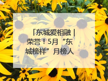 东城爱相融｜荣誉！5月“东城榜样”月榜人物揭晓→