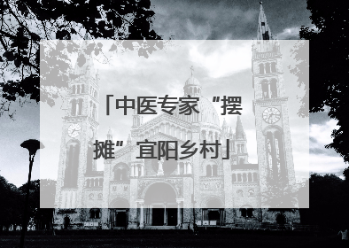 中医专家“摆摊”宜阳乡村