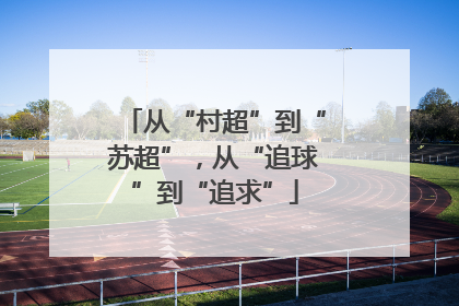 从“村超”到“苏超”，从“追球”到“追求”
