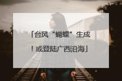 台风“蝴蝶”生成！或登陆广西沿海