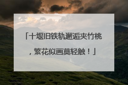 十堰旧铁轨邂逅夹竹桃，繁花似画莫轻触！