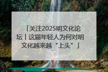 关注2025明文化论坛丨这届年轻人为何对明文化越来越“上头”