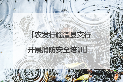 农发行临澧县支行开展消防安全培训