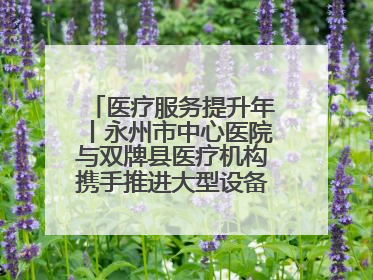 医疗服务提升年丨永州市中心医院与双牌县医疗机构携手推进大型设备仪器共享