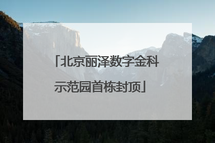 北京丽泽数字金科示范园首栋封顶