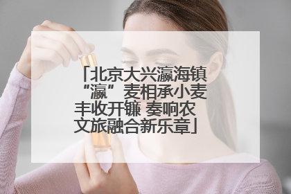 北京大兴瀛海镇“瀛”麦相承小麦丰收开镰 奏响农文旅融合新乐章