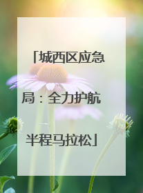 城西区应急局：全力护航半程马拉松