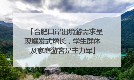 合肥口岸出境游需求呈现爆发式增长，学生群体及家庭游客是主力军