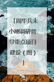 周华兵未小刚调研督导重点项目建设（图）