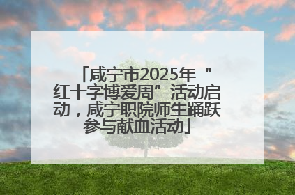 咸宁市2025年“红十字博爱周”活动启动，咸宁职院师生踊跃参与献血活动