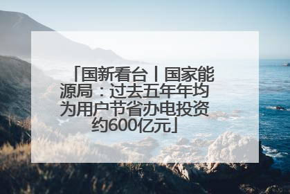 国新看台丨国家能源局：过去五年年均为用户节省办电投资约600亿元