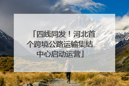 四线同发！河北首个跨境公路运输集结中心启动运营