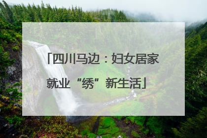 四川马边：妇女居家就业“绣”新生活