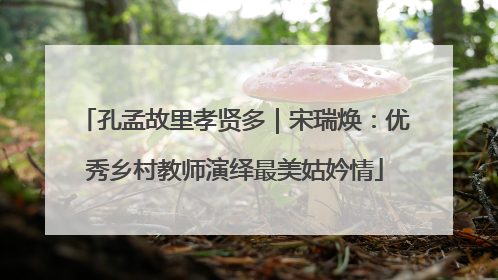 孔孟故里孝贤多｜宋瑞焕：优秀乡村教师演绎最美姑妗情