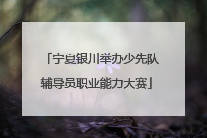 宁夏银川举办少先队辅导员职业能力大赛
