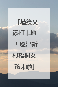 墙绘又添打卡地！巡津新村梧桐女孩来啦