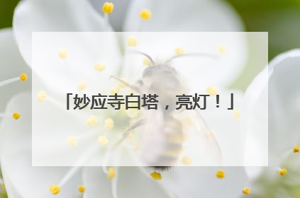 妙应寺白塔，亮灯！