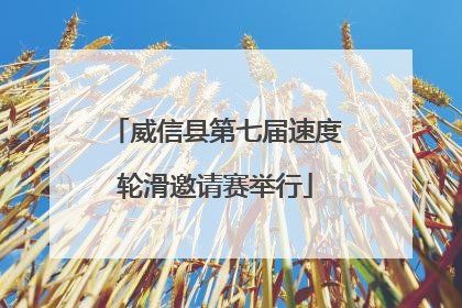 威信县第七届速度轮滑邀请赛举行
