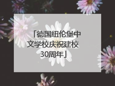 德国纽伦堡中文学校庆祝建校30周年