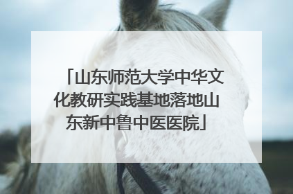 山东师范大学中华文化教研实践基地落地山东新中鲁中医医院