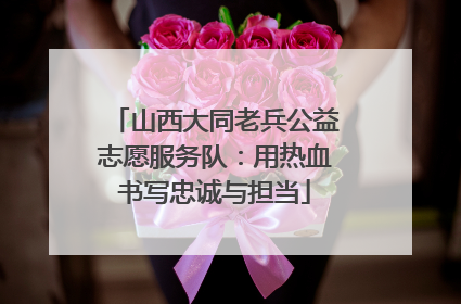 山西大同老兵公益志愿服务队：用热血书写忠诚与担当
