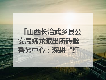 山西长治武乡县公安局蟠龙派出所砖壁警务中心：深耕“红色警务” 谱写“平安答卷”