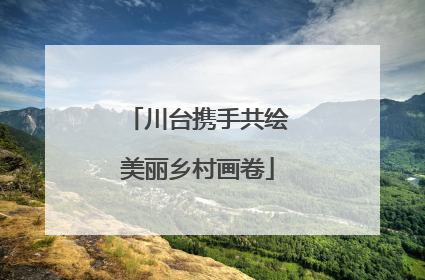 川台携手共绘美丽乡村画卷
