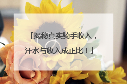 揭秘真实骑手收入，汗水与收入成正比！